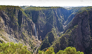 View of steep gorge across to Wollomombi Falls in Oxley Wild Rivers National Park. Photo: Rob Cleary