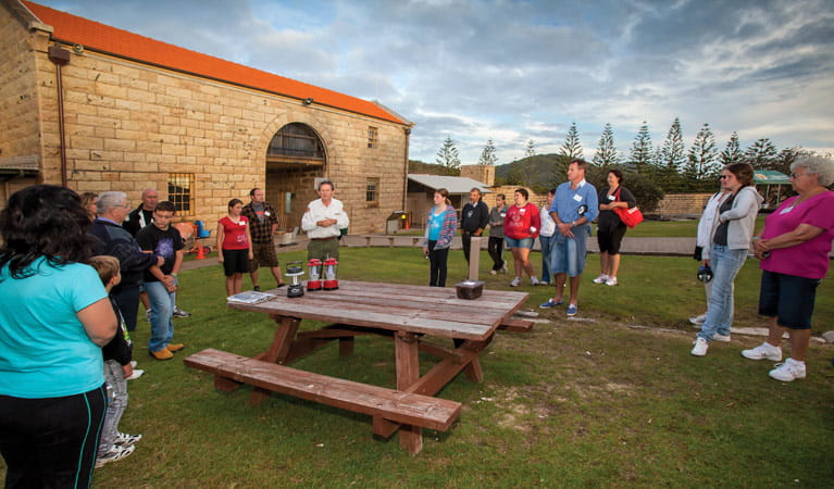 Twilight tour of Trial Bay Gaol, Arakoon National Park. Photo: Rob Cleary