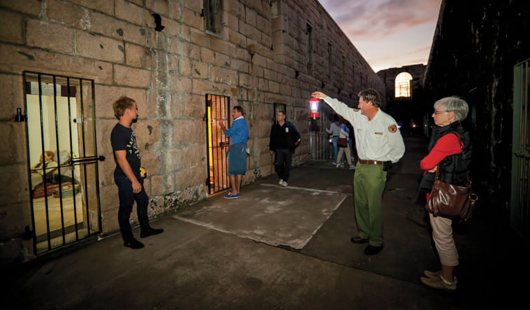 Historic Trial Bay Gaol tour in Arakoon National Park. Photo: Rob Cleary