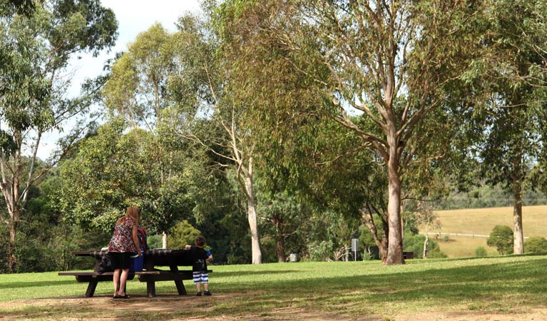 Lady and child in Durawi picnic area. Photo: John Yurasek