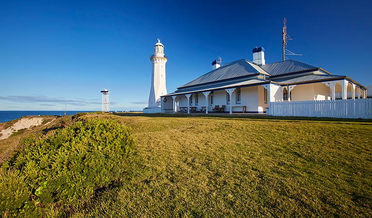 Exterior view of Green Cape Lightstation Keeper's Cottage in Ben Boyd National Park. Photo: N Cubbin/OEH