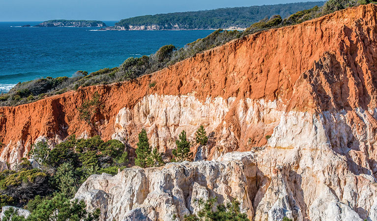 The Pinnacles geological formation seen from the loop walking track. Photo: John Spencer/DPIE