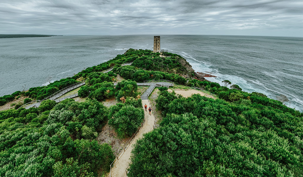Aerial view of Boyds Tower, the ocean in the distance. Credit: Daniel Parsons/DCCEEW © Daniel Parsons