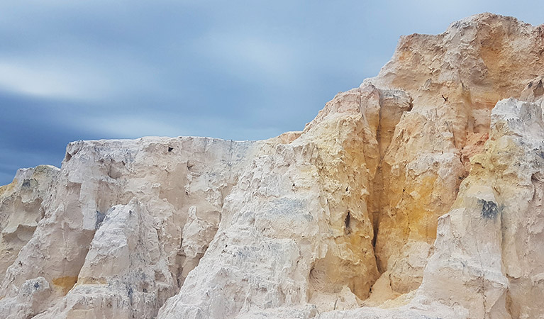 The Pinnacles rock formation up close. Photo: Amanda Cutlack/DPIE