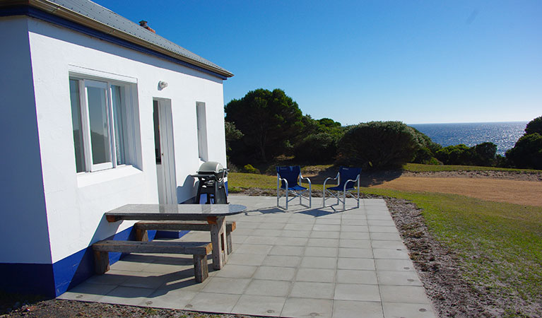 Ocean views from Telegraph Station bunkhouse in Beowa National Park. Photo: Gary Mullinger/OEH