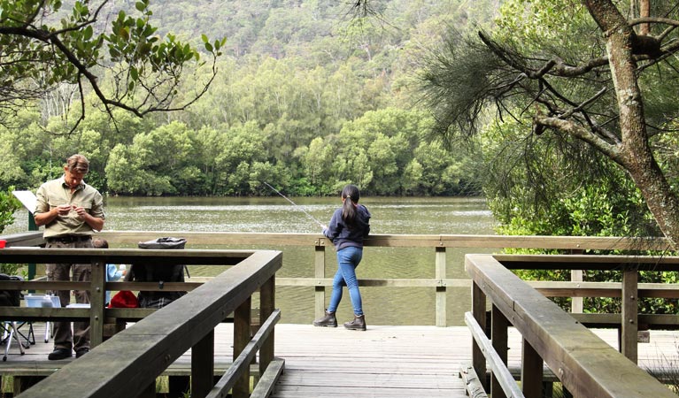 Fishing from the Place of Winds walk. Photo: John Yurasek