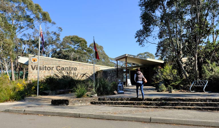 A visitor at Blue Mountains Heritage Centre, Blackheath. Photo: E Sheargold &copy; OEH