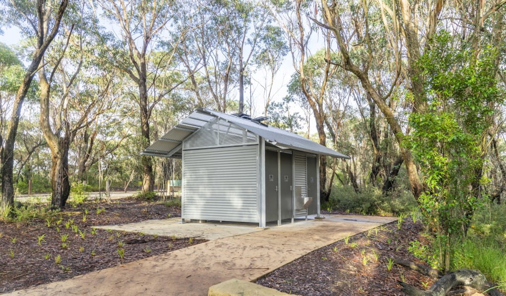 The accessible toilet facilities at Evans lookout in Blue Mountains National Park. Photo: Simone Cottrell/DPE &copy; DPE