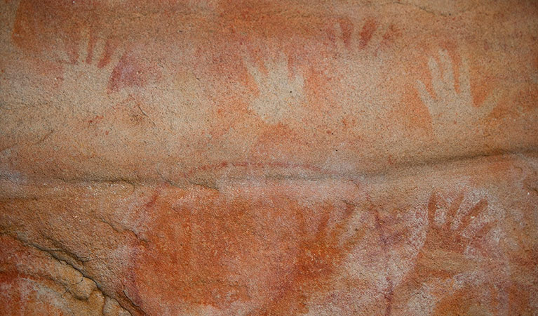 Red Hands Cave, Blue Mountains National Park. Photo: Nick Cubbin/OEH