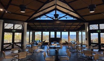 The interior of Conservation Hut, Blue Mountains National Park. Photo: Conservation Hut Cafe