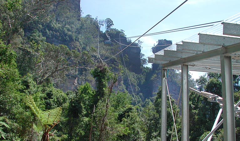 Echo Point to Scenic World via Giant Stairway Walking Track, Blue Mountains National Park. Photo: Steve Alton &copy; OEH