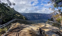 Enjoy big sky views from Tallawalla lookout near Katoomba. Credit: Jared Cox &copy; DCCEEW