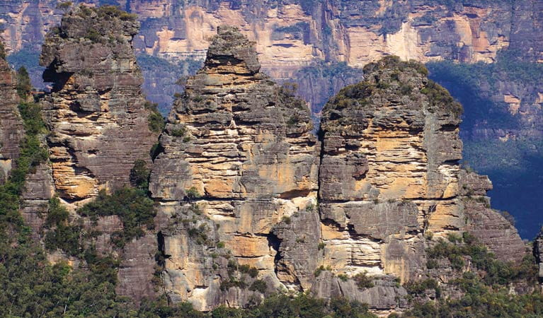 The famous Three Sisters, Blue Mountains National Park. Photo: S Alton/OEH.