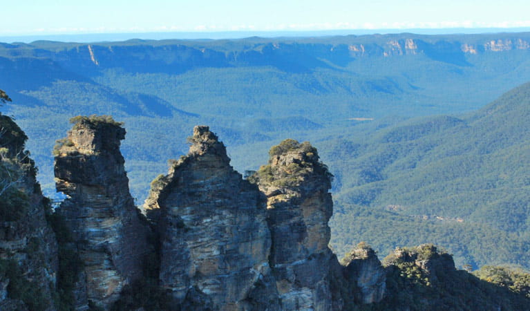 The Three Sisters, Blue Mountains National Park. Photo: R Garthwin/OEH.
