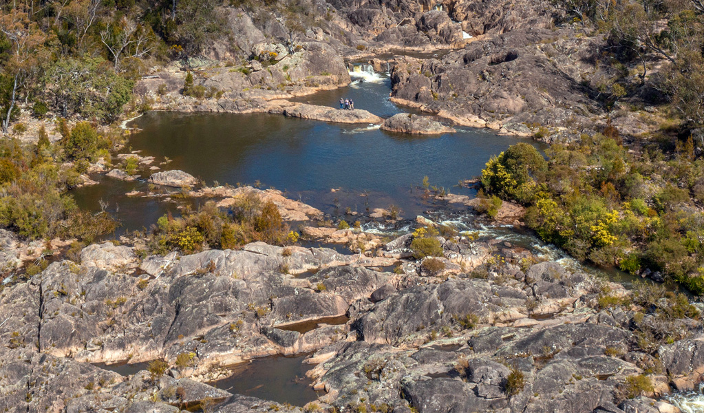 Rockpools on Boonoo Boonoo River can be seen on Rockpools View walk in Boonoo Boonoo National Park near Tenterfield. Photo: Joshua J Smith, &copy; DCCEEW