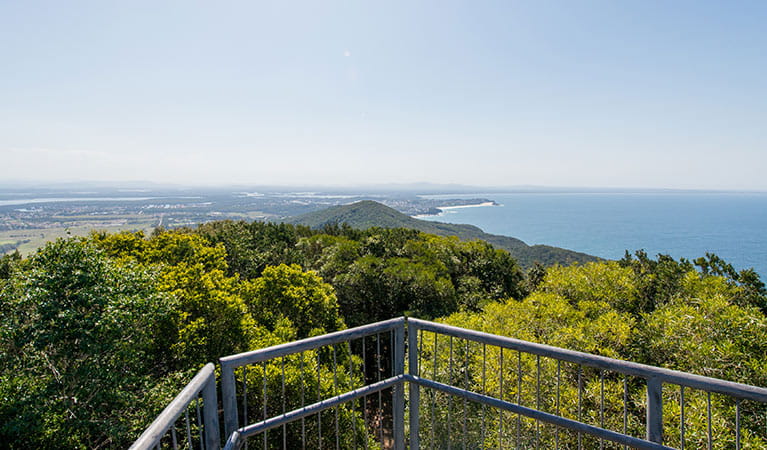 Coastal views from Cape Hawke lookout in Booti Booti National Park. Photo credit: John Spencer &copy; DPIE