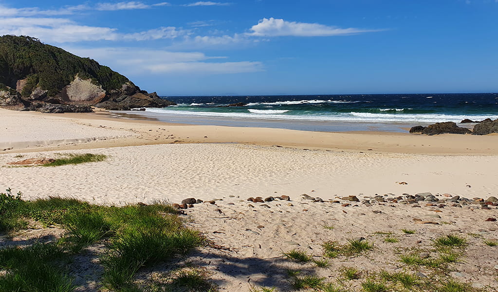 McBrides Beach is located at the end of McBrides walking track. Credit: Stephen Smith &copy; DPIE