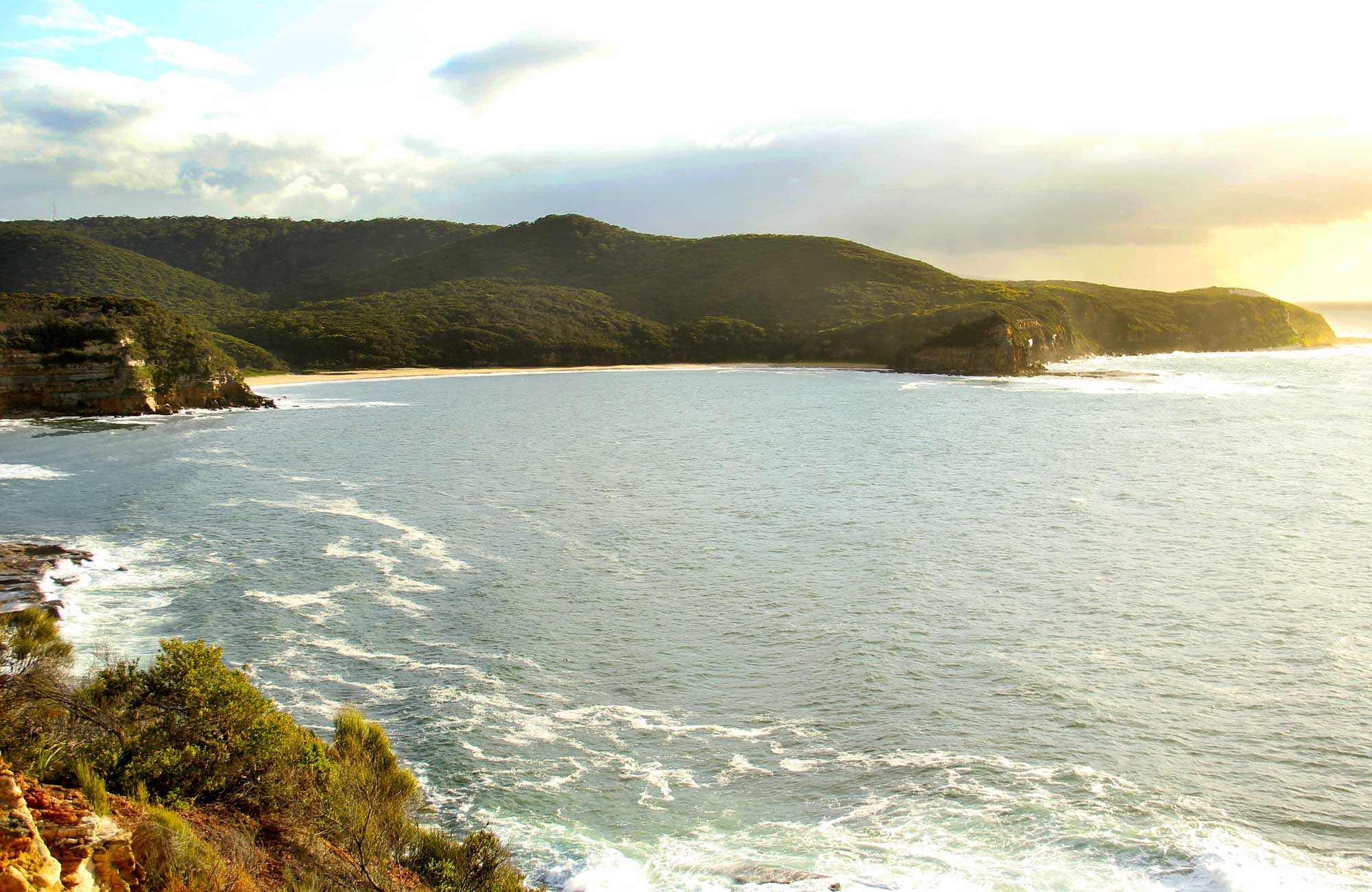 The view from the lookout along the coast. Photo: John Yurasek