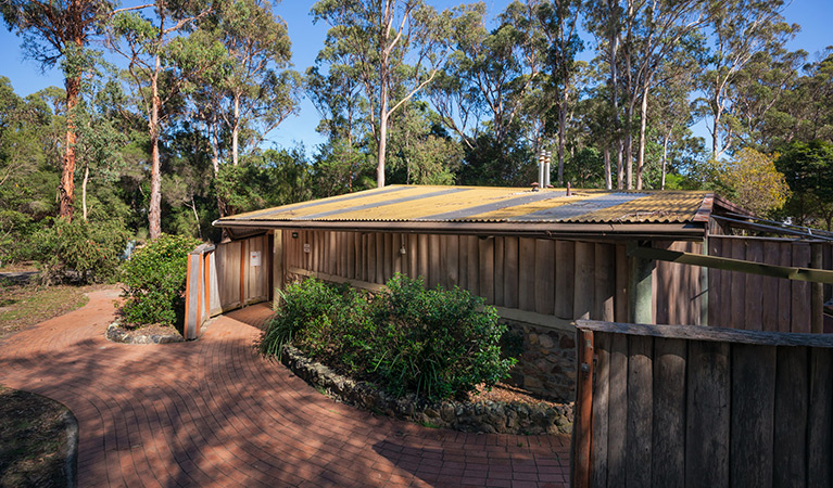 Facilities at Hobart Beach campground, Bournda National Park. Photo: Daniel Tran/DPIE