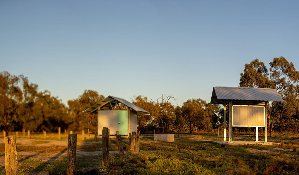 Toilet facility at Brindingabba campground. Credit: Andrew Hull &copy; DCCEEW