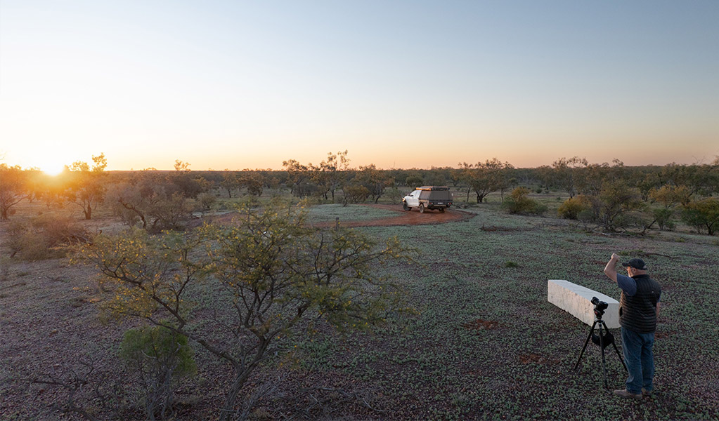 Sunset along Brindingabba scenic drive. Credit: Andrew Hull &copy; DCCEEW