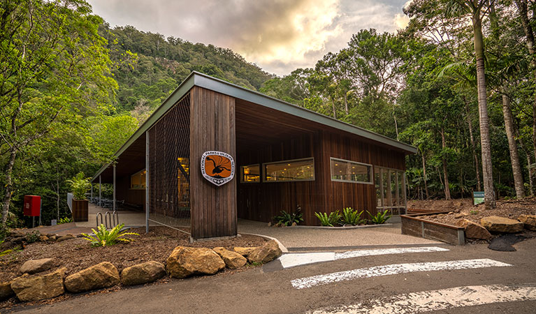 Exterior of Minnamurra Rainforest Centre. Photo: John Spencer &copy; DPIE