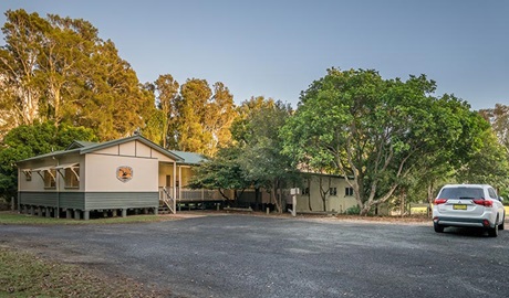 Exterior view of Swamp House and Bunkhouse, Bundjalung National Park. Photo: J Spencer/OEH