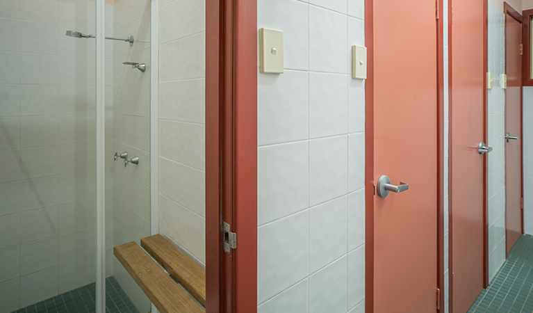 Bunkhouse bathroom, Swamp House, Bundjalung National Park. Photo: J Spencer/OEH