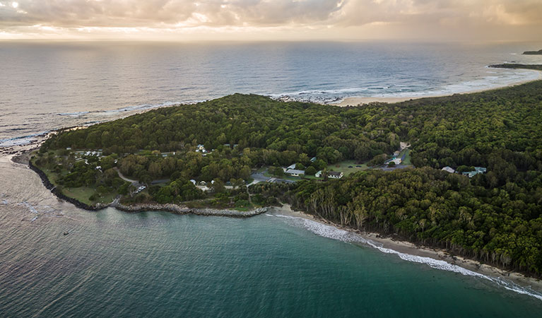 Aerial view of Woody Head, Bundjalung National Park. Photo: J Spencer/OEH