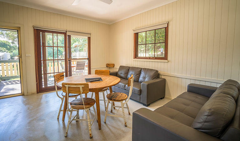  Cottage 5, lounge room, Woody Head, Bundjalung National Park. Photo: John Spencer/OEH 