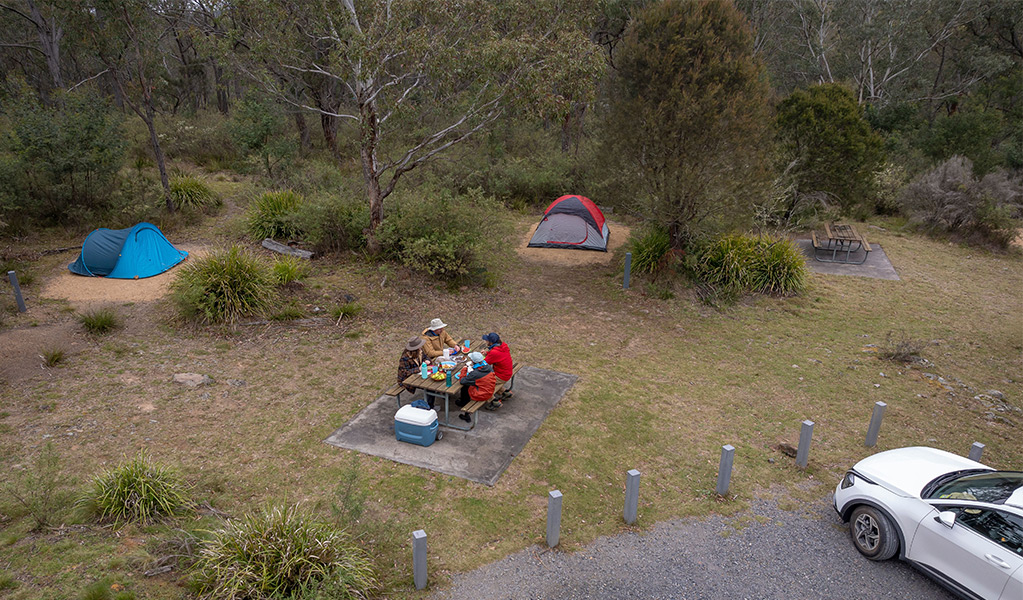 Bungonia Campground, Bungonia National Park. Photo: Audrey Kutzner/NSW Government