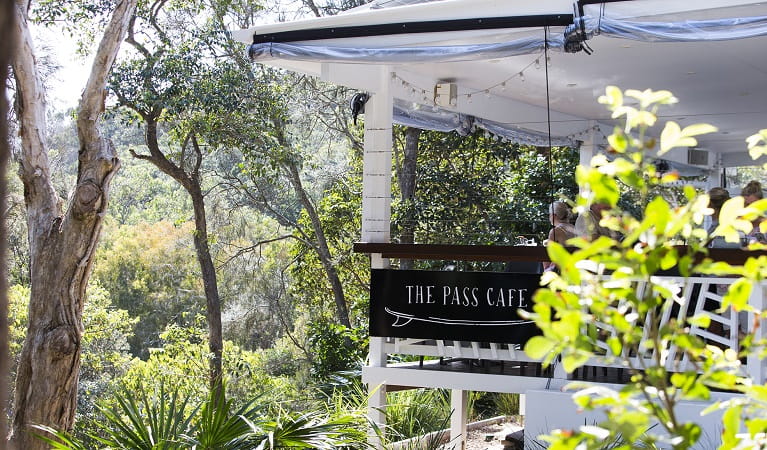 View of The Pass Cafe, Cape Byron State Conservation Area. Photo: Raegan Glazner/Dean Gibson