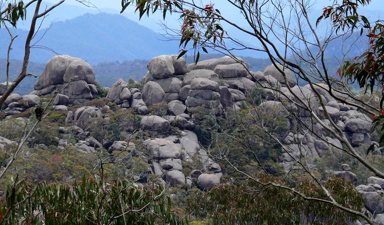 A natural rock pile in Cathedral Rock National Park. Photo A Ingarfield