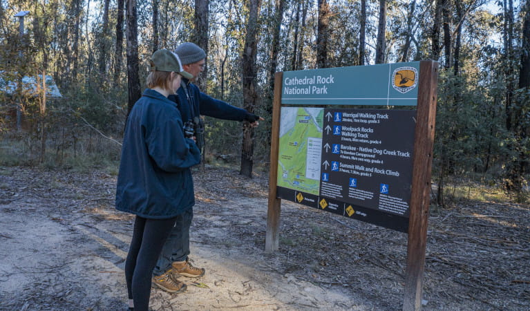 Warrigal walking track, Cathedral Rock National Park. Photo: Josh Smith &copy; DPE