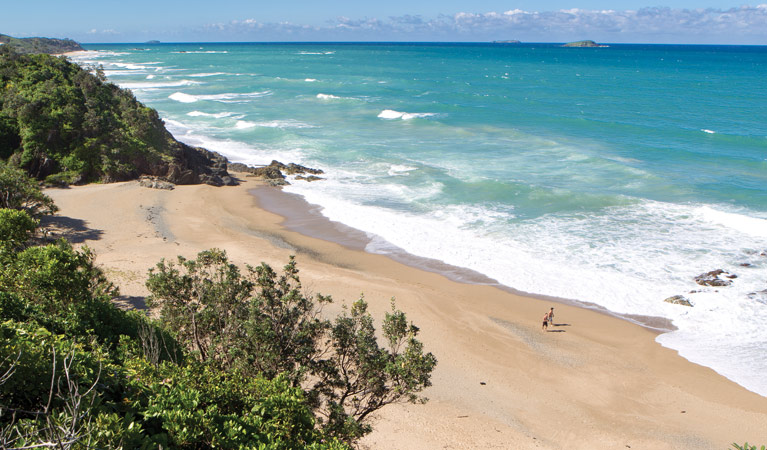 Looking down onto Campbells Beach. Photo: &copy; Rob Cleary