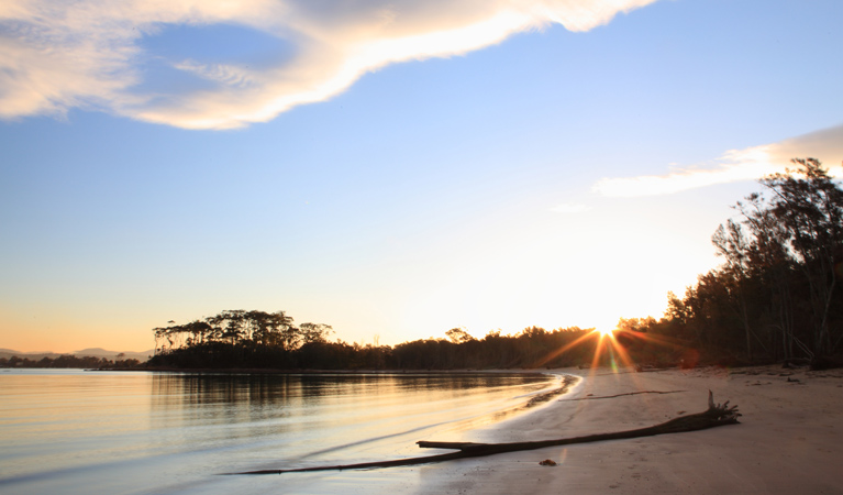 Sunset on the beach at Cullendulla Creek Nature Reserve. Photo &copy; Matthew Makeham