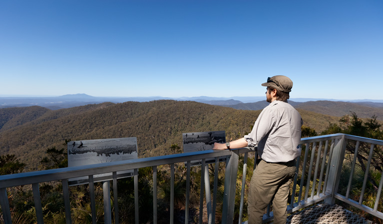 Hanging Mountain lookout scenery, Deua National Park. Photo: Lucas Boyd &copy; DPIE