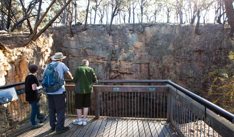 The Big Hole walking track lookout, Deua National Park. Photo: Lucas Boyd