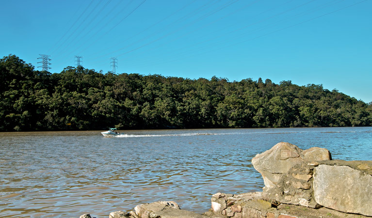 Someone waterskiing in Georges River National Park. Photo: John Spencer