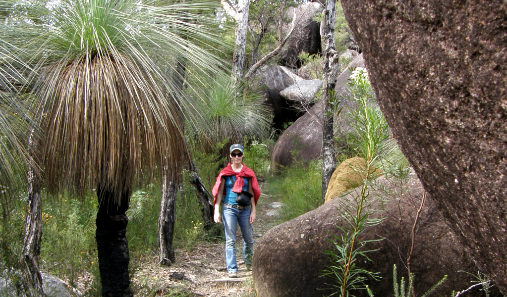 Hiker in Gibraltar Ranger National Park. Photo: Koen Dijkstra &copy; DPE