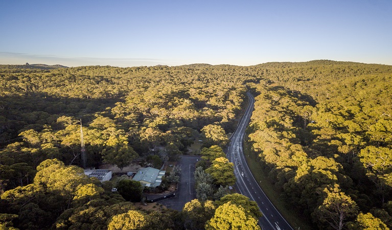 Aerial view of Gibralter House. Photo: John Spencer/OEH