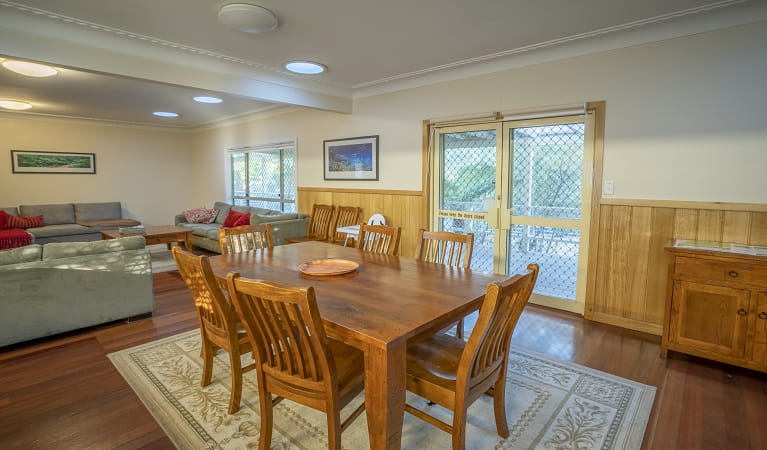 Dining room at Gibralter House: Photo: John Spencer/OEH