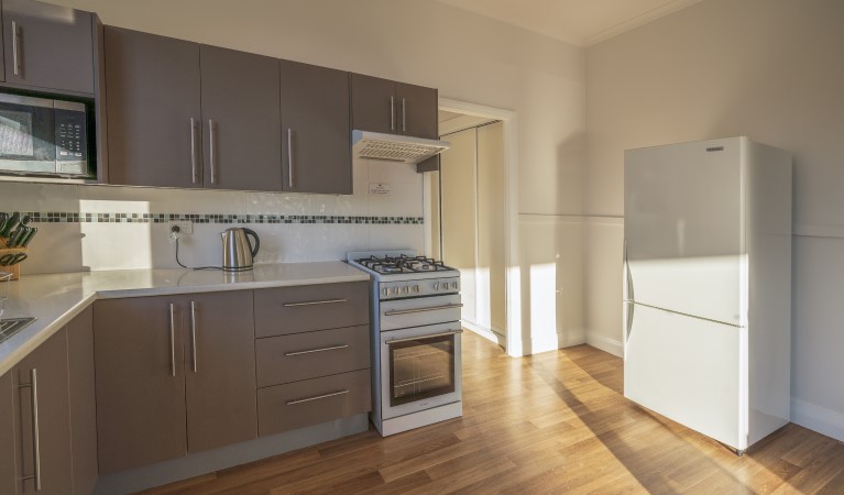 The kitchen in Baileys Cottage, Glenrock State Conservation Area. Photo: John Spencer &copy; DPIE