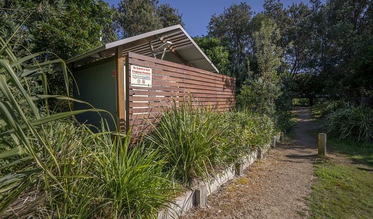 Toilet facilities at Racecourse campground, Goolawah National Park. Photo: John Spencer/OEH