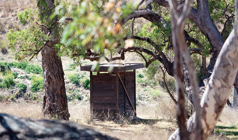Non-flush toilets at Big River campground in Goulburn River National Park. Photo: Nick Cubbin &copy; DPIE