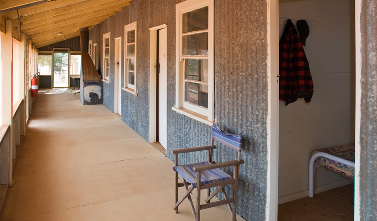 Balcony, Belah Shearer's Quarters. Photo: Boris Hlavica