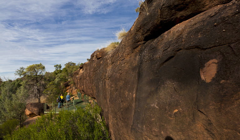 Yapa (Mulgowan) Aboriginal art site walking track, Gundabooka National Park. Credit: David Finnegan &copy; David Finnegan/NSW Government