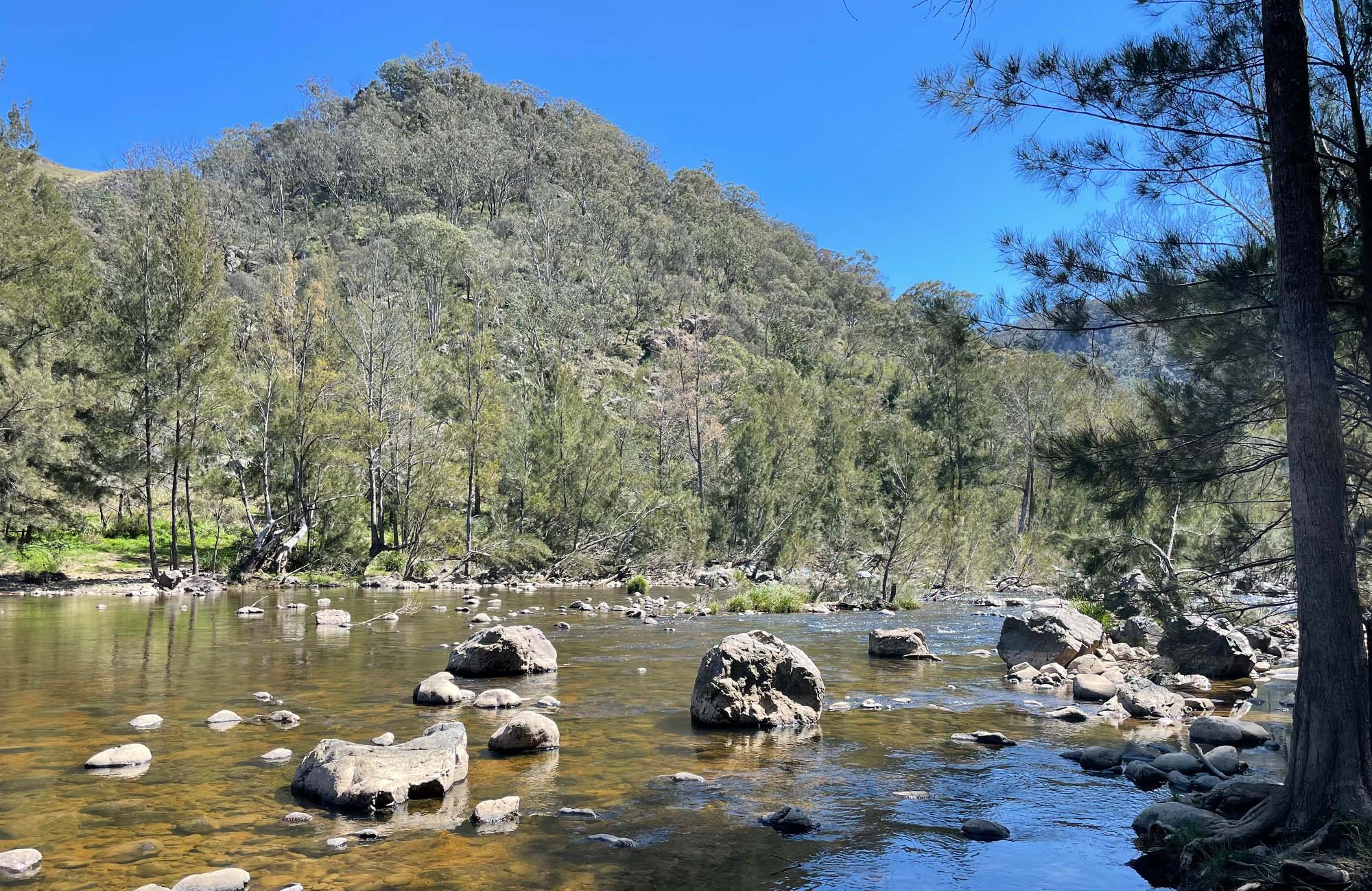 Wollondilly River in Little Forest West Area of Guula Ngurra National Park. Photo credit: Andrew Boleyn &copy; DPIE
