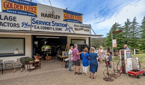 Historic Corneys Garage at Hartley Historic Site near Lithgow is now an antique shop. Credit: Cherylin Collier &copy; Cherylin Collier