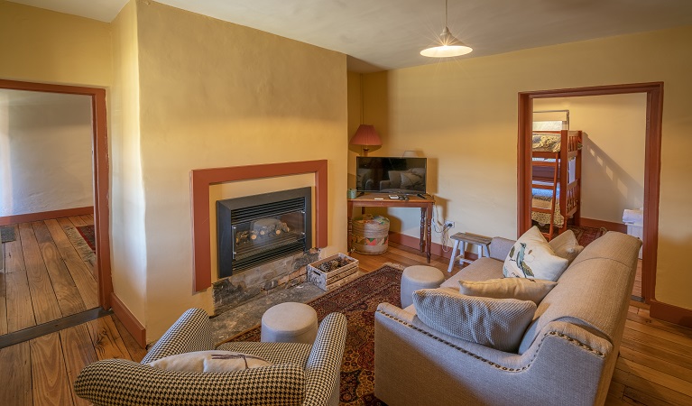 Living room at Old Trahlee, Hartley Historic Site. Photo: John Spencer/OEH